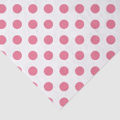 Papier Mousseline Pois rose et blanc (Détail)