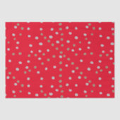 Papier Mousseline Pois rouges (Recto)