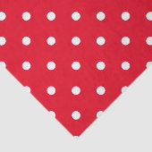 Papier Mousseline Pois rouges et blancs (Détail)