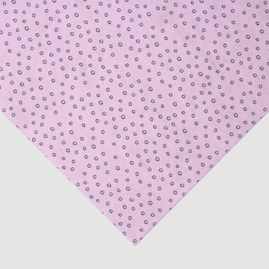 Papier Mousseline Pois simples violets avec Arrière - plan rose (Détail)