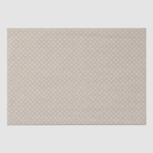Papier Mousseline Pois sur un beige texturé
