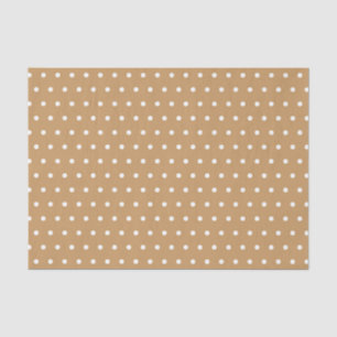 PAPIER MOUSSELINE POIS TAN & WHITE