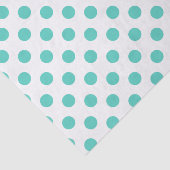 Papier Mousseline Pois turquoise (Détail)