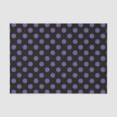 Papier Mousseline Pois ultra violets en noir (Recto)