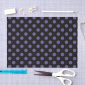 Papier Mousseline Pois ultra violets en noir (Artisanat)