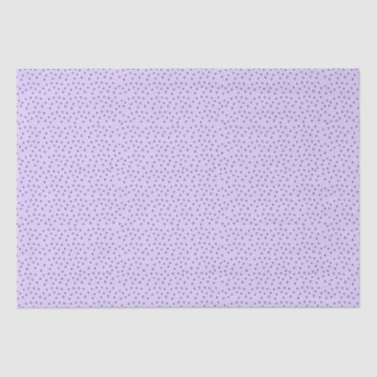 Papier Mousseline Pois vert mou violet (Recto)