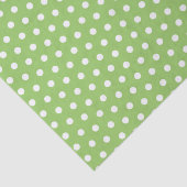 Papier Mousseline Pois verts (Détail)
