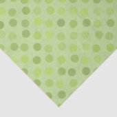 Papier Mousseline pois verts de printemps (Détail)