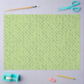 Papier Mousseline pois verts de printemps (Artisanat)