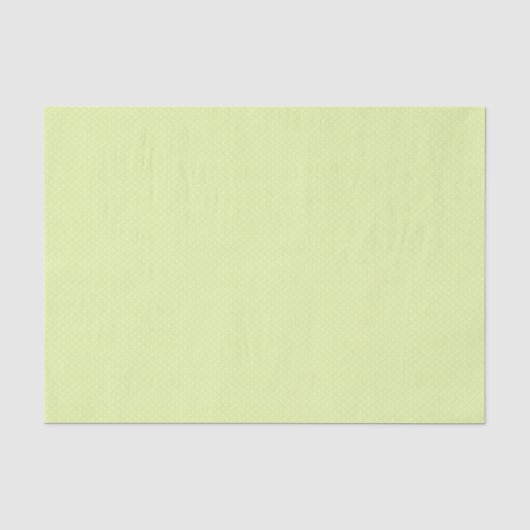 Papier Mousseline Pois verts et blancs (Recto)