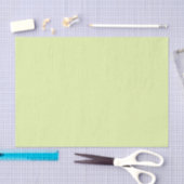 Papier Mousseline Pois verts et blancs (Artisanat)