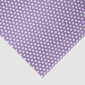 Papier Mousseline Pois violet clair et blanc (Détail)