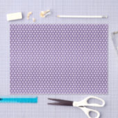 Papier Mousseline Pois violet clair et blanc (Artisanat)
