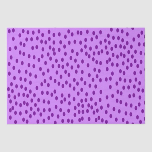 Papier Mousseline Pois violets de lavande (Recto)
