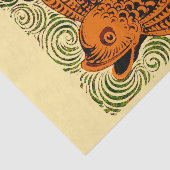 Papier Mousseline Poisson Antique Carrelage Ancien art (Détail)