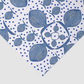 Papier Mousseline Poisson bleu (Détail)