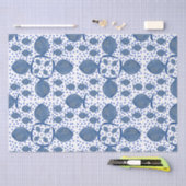 Papier Mousseline Poisson bleu (Artisanat)