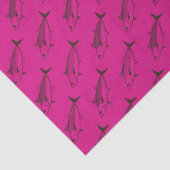Papier Mousseline Poisson Bonito mignon dans la Maroon profonde sur  (Détail)