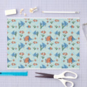 Papier Mousseline Poisson Carton mignon (Artisanat)