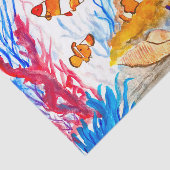 Papier Mousseline poisson d'aquarelle océan Nautique mer mare pêcheu (Détail)