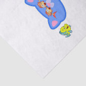 Papier Mousseline Poisson de chat en papier (Détail)