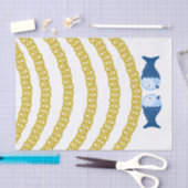 Papier Mousseline Poisson de la chaîne d'or du papier testé (Artisanat)