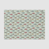 Papier Mousseline Poisson Découpe de pêche (Recto)