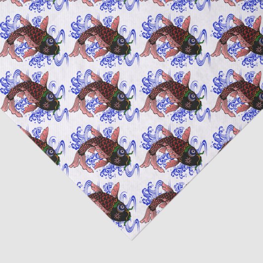 Papier Mousseline Poisson japonais (Détail)