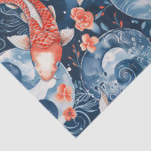 Papier Mousseline Poisson japonais dans l'aquarelle (Détail)