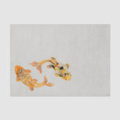 Papier Mousseline Poisson Koi Or élégant (Recto)