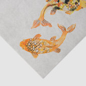 Papier Mousseline Poisson Koi Or élégant (Détail)