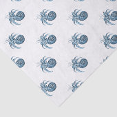 Papier Mousseline Poisson marin côtier de plage cadeau emballage (Détail)