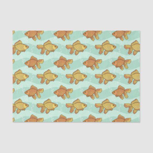 Papier Mousseline Poisson-motif (Recto)