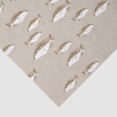 Papier Mousseline Poisson sépien (Détail)