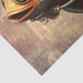 Papier Mousseline Poisson Steampunk (Détail)