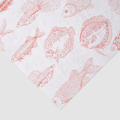 Papier Mousseline Poissons (Détail)