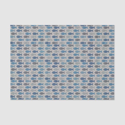 Papier Mousseline Poissons de toile (Recto)