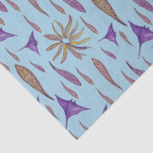 Papier Mousseline Poissons et rayons (Détail)