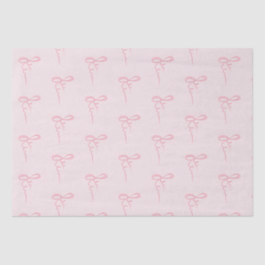 Papier Mousseline Poitrine rose motif bébé douche (Recto)