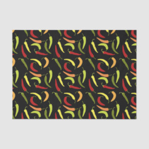 Papier Mousseline Poivrons rouges Cinco de Mayo Cuisine mexicaine ép
