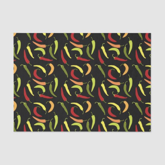 Papier Mousseline Poivrons rouges Cinco de Mayo Cuisine mexicaine ép (Recto)