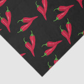 Papier Mousseline Poivrons rouges motif, poivre de piment sur le (Détail)