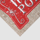 Papier Mousseline Pôle Nord Arrow rouge Russe Noël vacances (Détail)