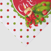 Papier Mousseline Polka Dot & Décorations Joyeux Noël (Détail)