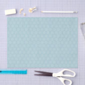 Papier Mousseline Polka Dot Ocean Blue (Artisanat)