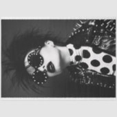 Papier Mousseline Polka Dot Punk Rock Glam Decoupage (Recto)