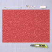 Papier Mousseline Polka Dot Red Pink Festive (Artisanat)