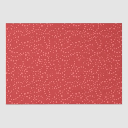 Papier Mousseline Polka Dot Red Pink Festive (Recto)