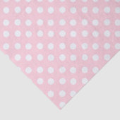 Papier Mousseline polka dots in pastel pink  (Détail)