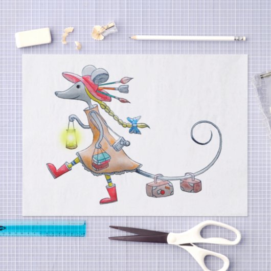 Papier Mousseline Polly la souris II enfants (Artisanat)